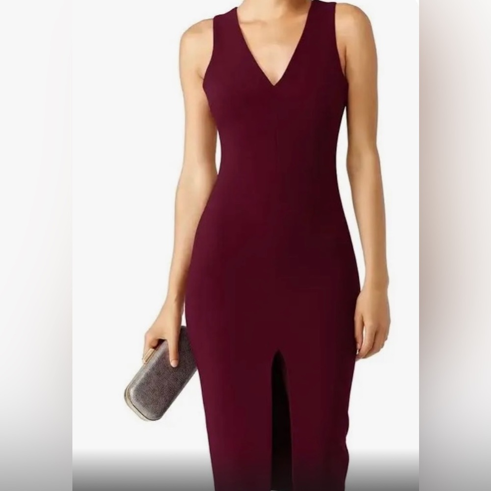Likely Plum purple midi dress